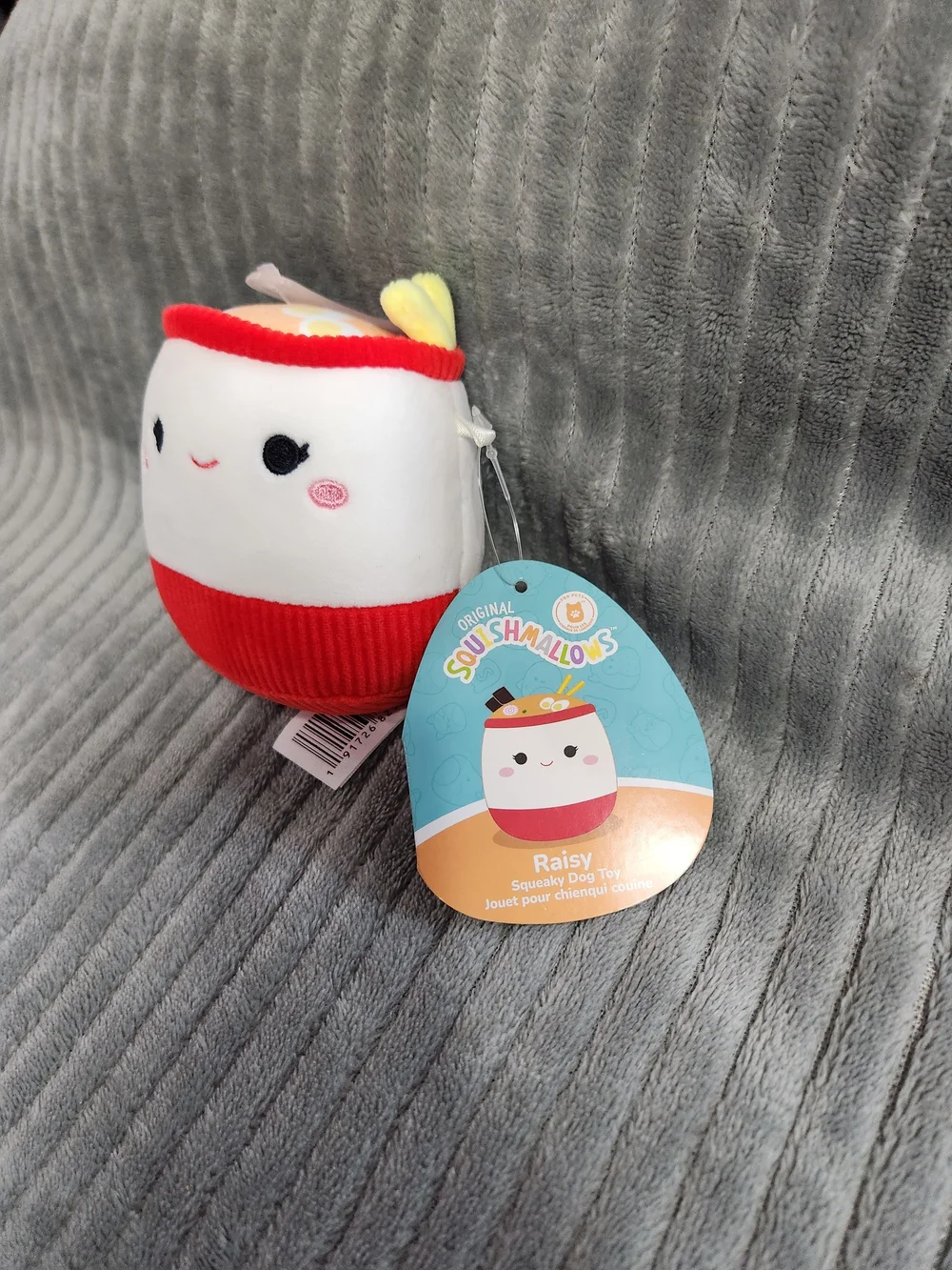 Original Squishmallow Squeaky Dog Toys Raisy Plush Toy NEW